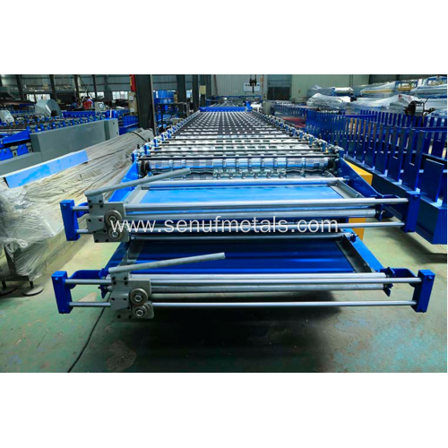 Double Layer Roof Automatic Tile Roll Machine